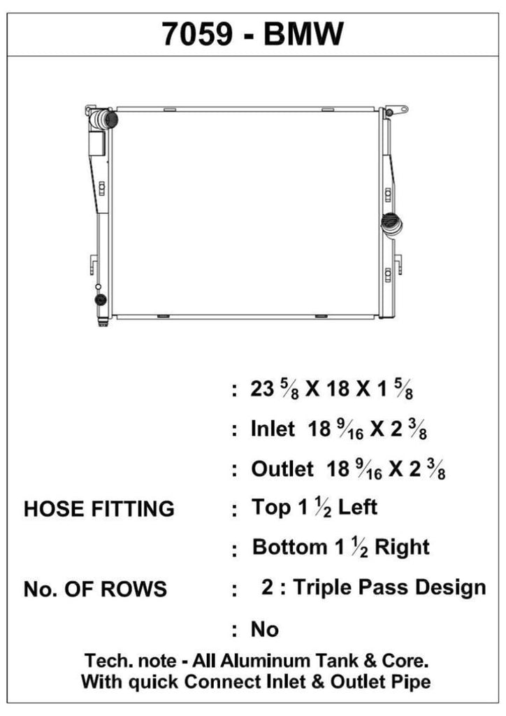 CSF 07-13 BMW M3 (E9X) Triple Pass Radiator - DTX Performance