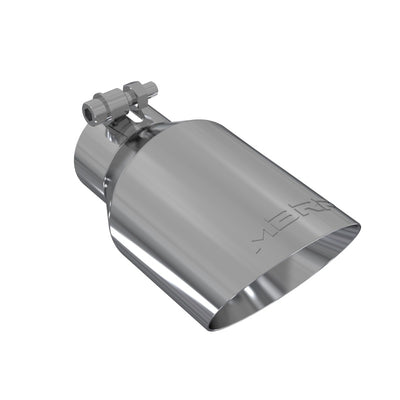 MBRP Universal Tip 4in O.D. Dual Wall Angled 2.5in inlet 8in length T304, performance upgrades, performance car parts
