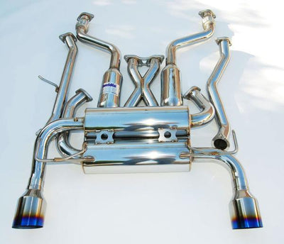 Invidia 02-08 Nissan 350z Gemini Single Layer Titanium Tip Cat-back Exhaust, performance car parts by DTX Performance