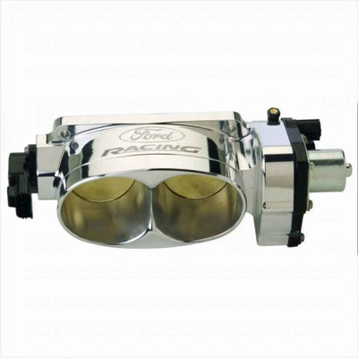 Ford Racing 65mm Cobra Jet Billet Aluminum Throttle Body for performance upgrades at DTX Performance, a veteran owned shop.