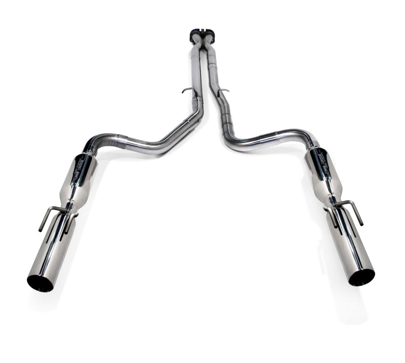 SLP 2005-2006 Pontiac GTO LS2 LoudMouth II Cat-Back Exhaust System w/ PowerFlo X-Pipe - DTX Performance