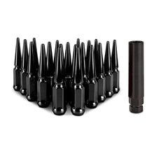 Load image into Gallery viewer, Mishimoto Steel Spiked Lug Nuts M12x1.5 20pc Set - Black - DTX Performance