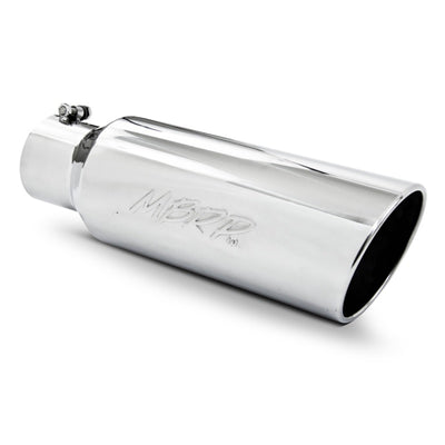MBRP Universal Tip 6in OD Rolled End 4in Inlet 18in Length T304 performance car parts