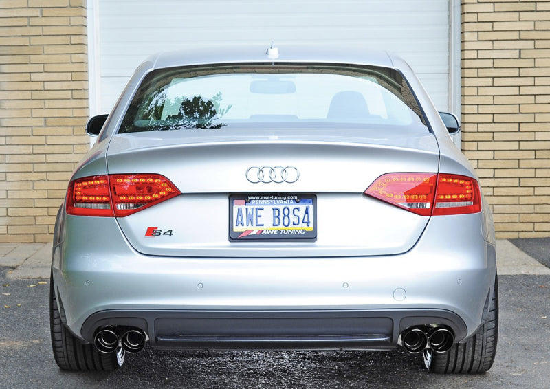 AWE Tuning Audi B8 / B8.5 S4 3.0T Touring Edition Exhaust - Diamond Black Tips (90mm) - DTX Performance