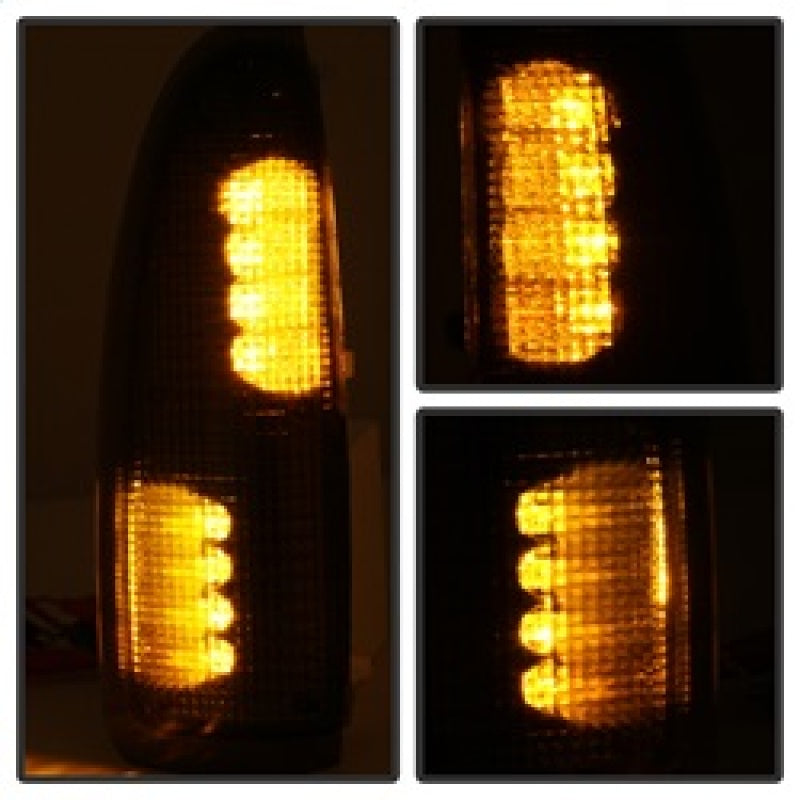 xTune Ford Superduty F250-F650 03-07 Amber LED Mirror Signal Lens - Smoke ACC-LED-FDSD99-MR-SM, performance car parts