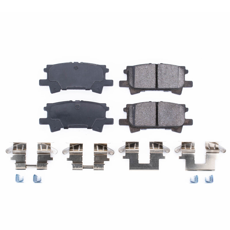 Power Stop 04-06 Lexus RX330 Rear Z17 Evolution Ceramic Brake Pads w/Hardware - DTX Performance