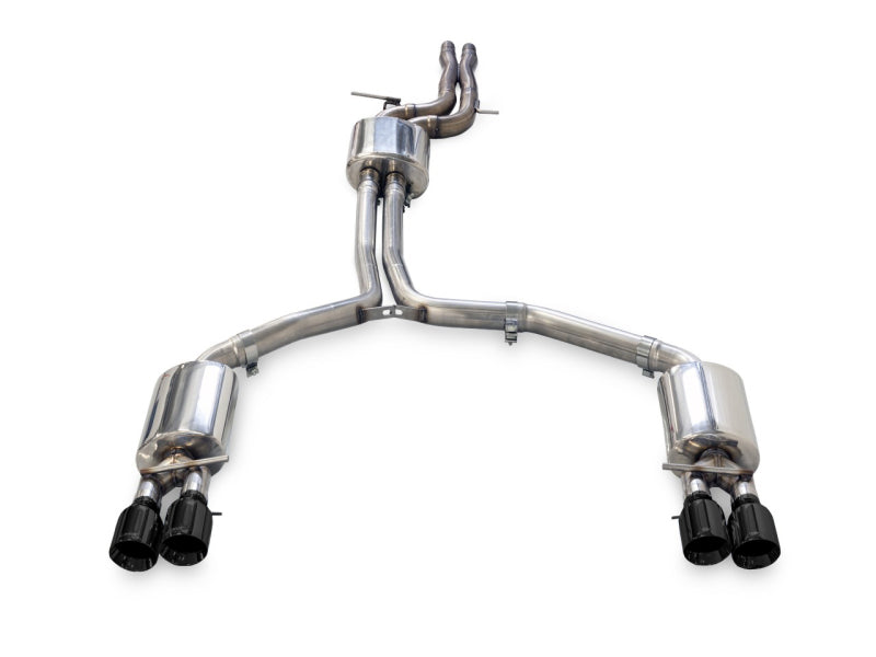 AWE Tuning Audi C7.5 A7 3.0T Touring Edition Exhaust - Quad Outlet Diamond Black Tips - DTX Performance