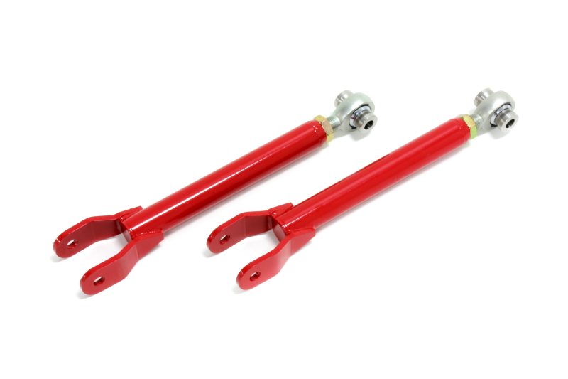 BMR 10-15 5th Gen Camaro Trailing Arms Rear w/ Single Adj. Rod Ends - Red - DTX Performance