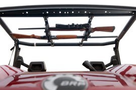 Seizmik 16-23 Can Am HD5-HD10 Defender OHGR 2 Gun Rack installed on ROPS, ideal for performance upgrades, DTX Performance