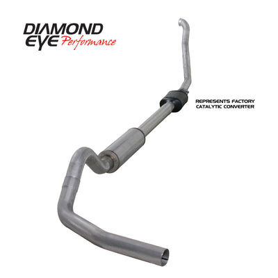 Diamond Eye KIT 4in TB SGL AL: 94-97 FORD 7.3L F250/F350 PWRSTROKE NFS W/ CARB EQUIV STDS - performance car parts exhaust