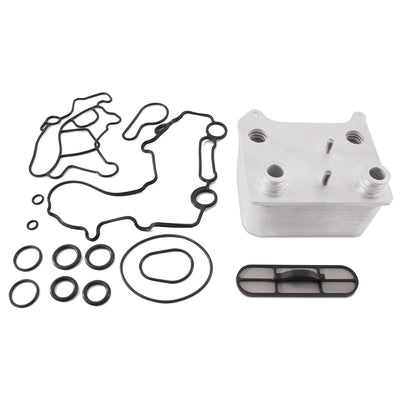 Mishimoto 03-07 Ford 6.0L Powerstroke Replacement Oil Cooler Kit for performance car parts and upgrades by DTX Performance.