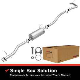 MagnaFlow BRE Exhaust Kit 95-98 Toyota T100 3.4L in packaging with components shown; ideal performance exhaust for car upgrades and tuning.