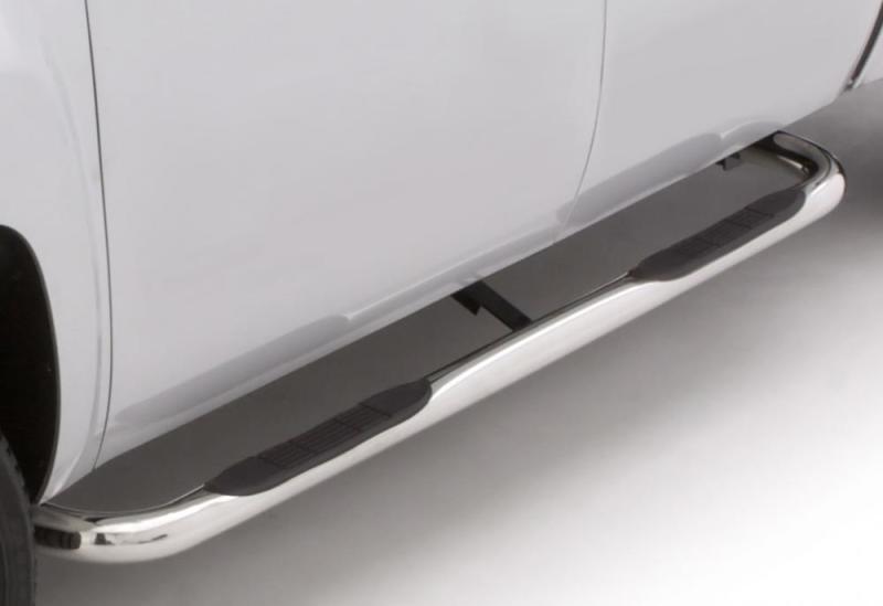 Lund 09-17 Dodge Ram 1500 Quad Cab 3in. Round Bent SS Nerf Bars - Polished; performance car parts online