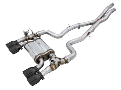 AWE Tuning BMW F8X M3/M4 SwitchPath Catback Exhaust - Diamond Black Tips for high performance car parts