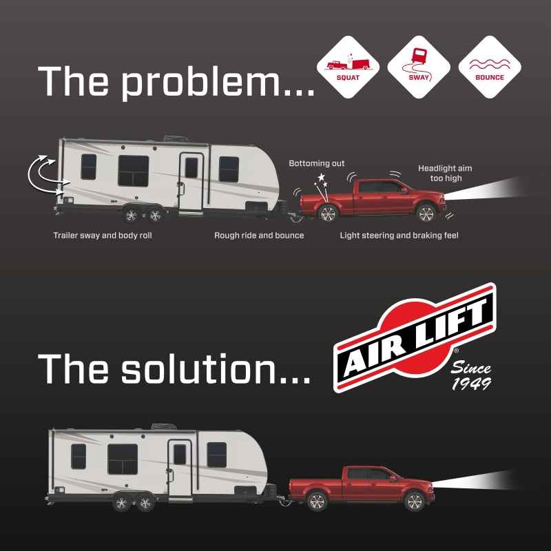 Air Lift Loadlifter 5000 Ultimate Air Spring Kit w/ Internal Jounce for 21-24 Dodge Ram TRX 4WD