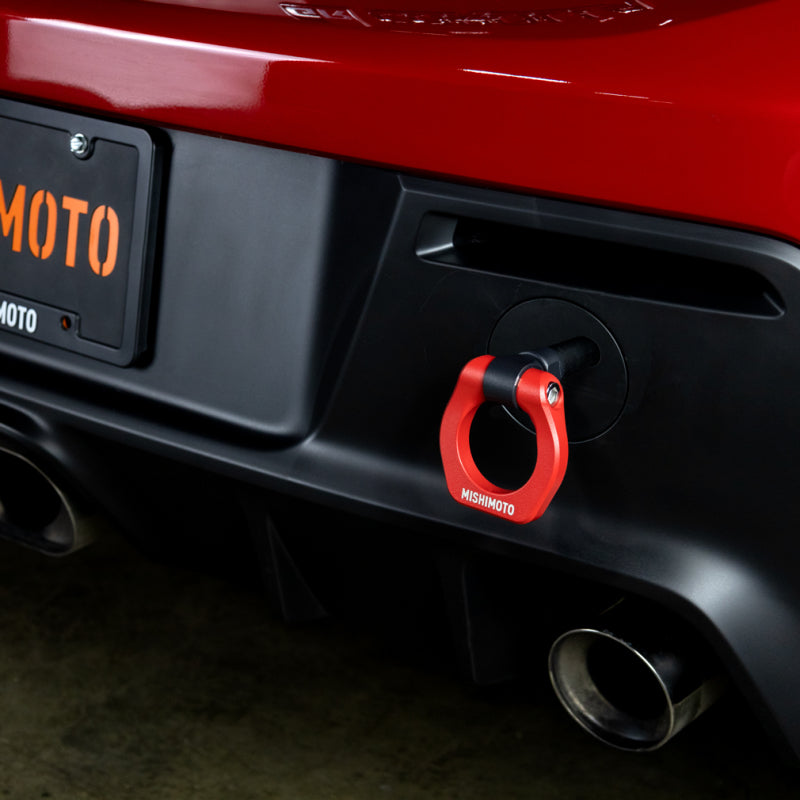 Mishimoto 2023+ Toyota GR Corolla Tow Hook (Front), Black - perfect for performance upgrades and racing enthusiasts.