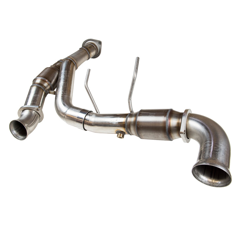 Kooks 2015 + Ford F150 Coyote 5.0L 4V 3in SS OEM Exhaust Catted Y Pipe - DTX Performance