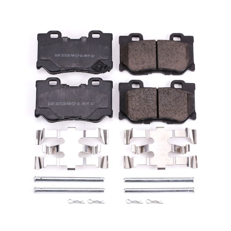 Power Stop 09-13 Infiniti FX50 Rear Z17 Evolution Ceramic Brake Pads w/Hardware - DTX Performance