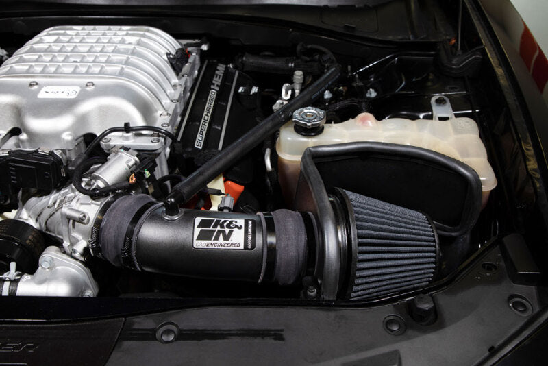 K&N 17-23 Dodge Charger/Challenger Hellcat SC 6.2L V8 DRYFLOW Performance Air Intake System - DTX Performance