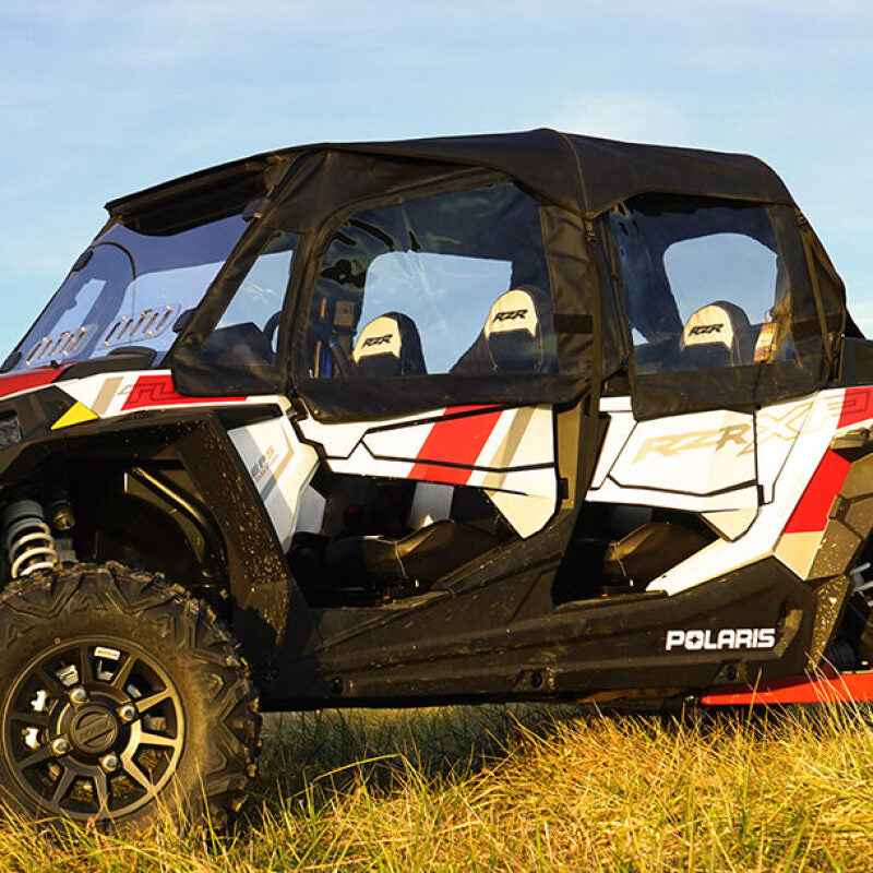 Seizmik 14+ Polaris RZR XP 1000 4 Full Cab Kit with soft enclosure for enhanced protection from elements, performance car parts upgrade by DTX.