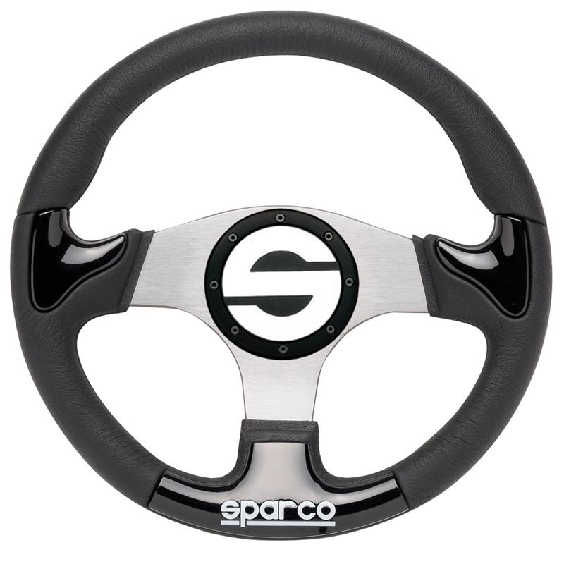 Sparco Steering Wheel P 222 Black performance car parts for racing by DTX Performance, veteran owned tuning shop, brakes and exhaust systems.