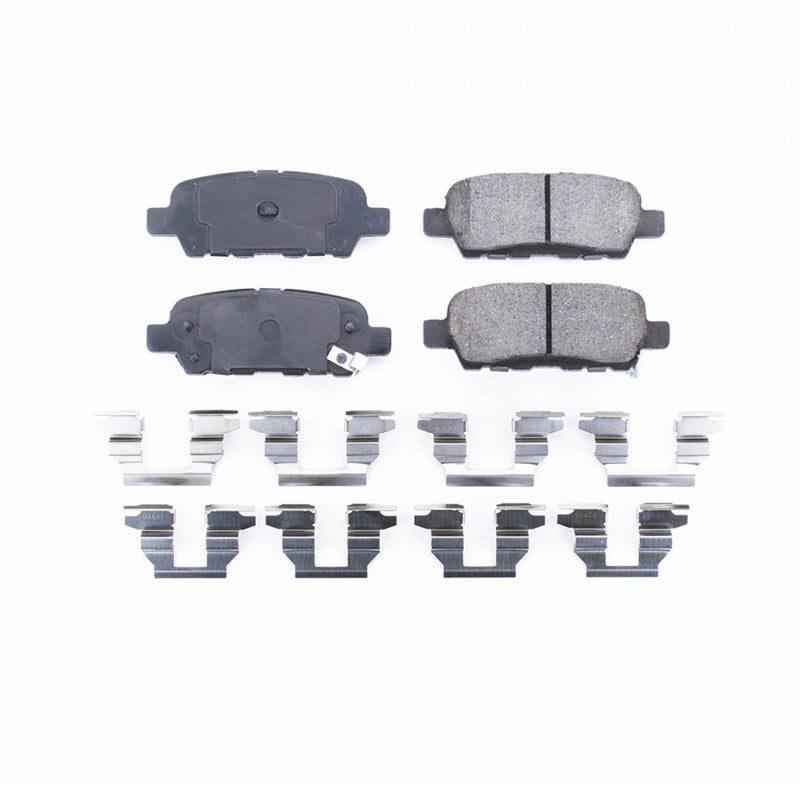 Power Stop 2013 Infiniti EX37 Rear Z17 Evolution Ceramic Brake Pads w/Hardware - DTX Performance