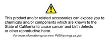 Load image into Gallery viewer, California Proposition 65 warning label on product exposure to chemicals causing cancer and reproductive harm.