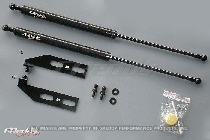 GReddy 93-96 Mazda RX7 FD3S Engine Hood Lifter Kit, performance car parts from DTX Performance