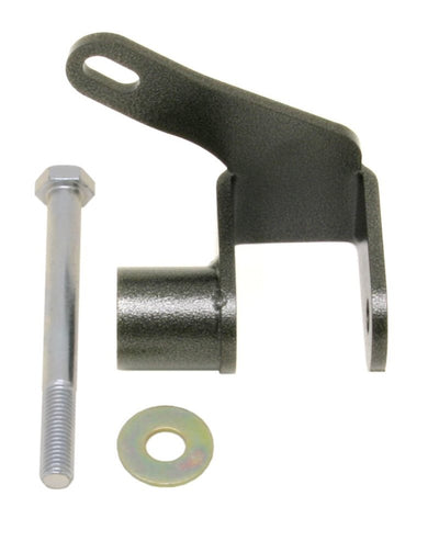 BMR 05-14 S197 Mustang Panhard Rod Relocation Bracket - Black Hammertone, high performance suspension upgrade for racing and tuning.