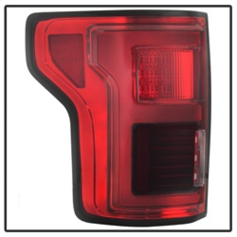 Spyder 15-18 Ford F-150 LED Tail Lights (w/Blind Spot) - Red Clear (ALT-YD-FF15015BS-LBLED-RC) performance car parts