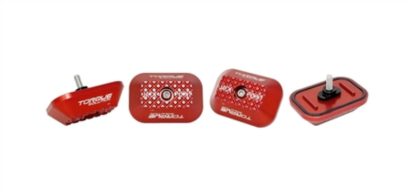 Torque Solution Billet Jack Pad for GR Supra / BMW / Mini Cooper - Red, high performance auto parts