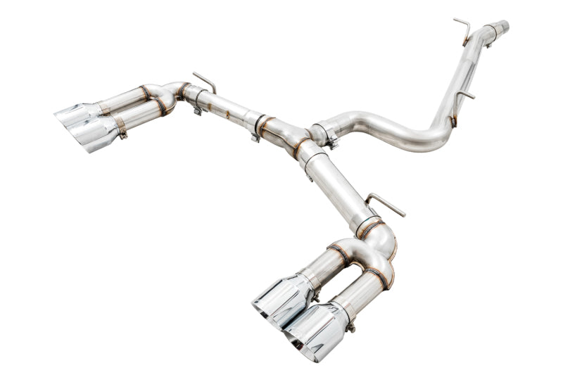 AWE Tuning Audi 8V S3 Track Edition Exhaust w/Chrome Silver Tips 102mm - DTX Performance