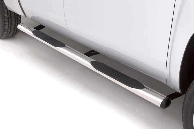 Lund 10-17 Dodge Ram 2500 Crew Cab 4in. Oval Straight SS Nerf Bars - Polished, performance parts from DTX Performance