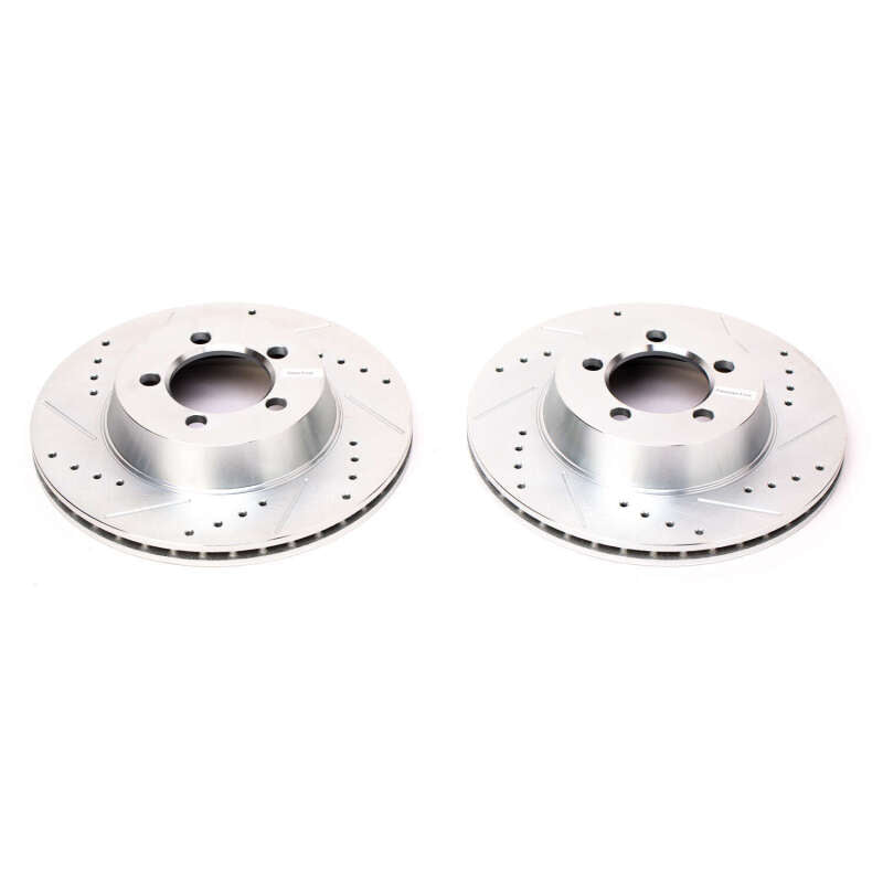 Power Stop 67-72 Dodge Dart Front Evolution Drilled & Slotted Rotors - Pair - DTX Performance