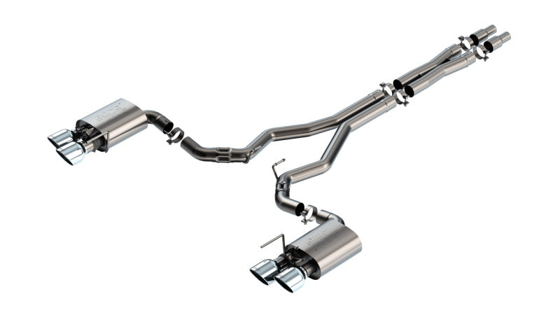 Borla 2024 Ford Mustang Dark Horse 5.0L V8 w/ Active Exhaust ATAK Cat-Back Exhaust System - DTX Performance