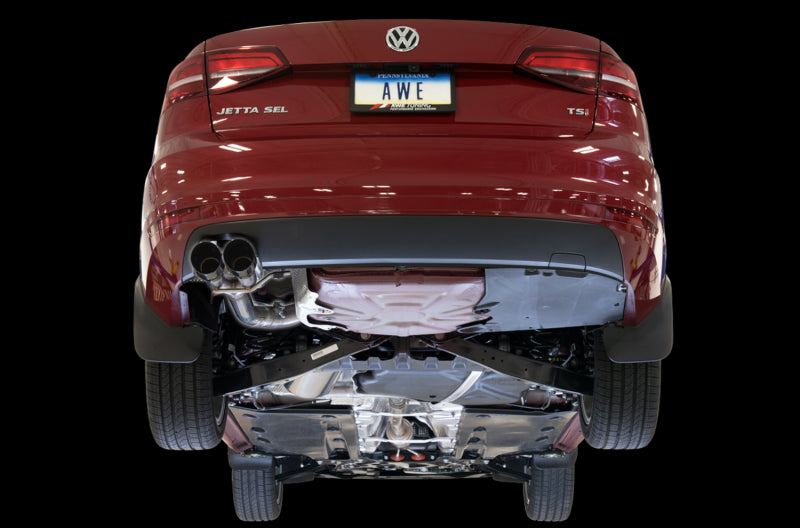 AWE Tuning Mk6 GLI 2.0T - Mk6 Jetta 1.8T Track Edition Exhaust - Diamond Black Tips - DTX Performance