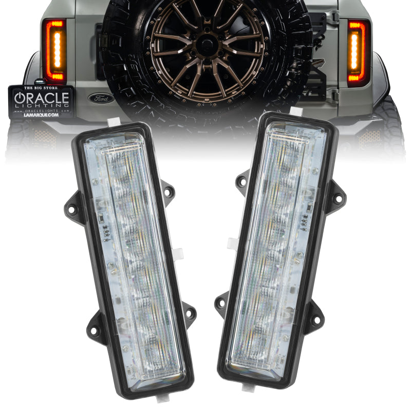 Oracle Lighting 21-23 Ford Bronco Dual Function Reverse LED Flush Taillight - Amber/Wht for performance car parts at DTX Performance