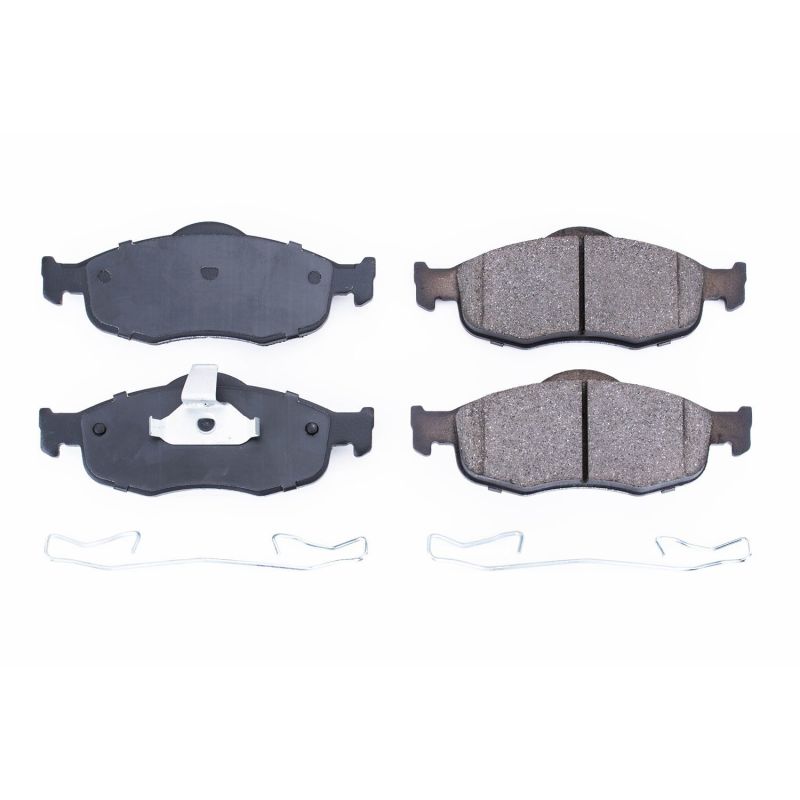 Power Stop 95-00 Ford Contour Front Z17 Evolution Ceramic Brake Pads w/Hardware - DTX Performance