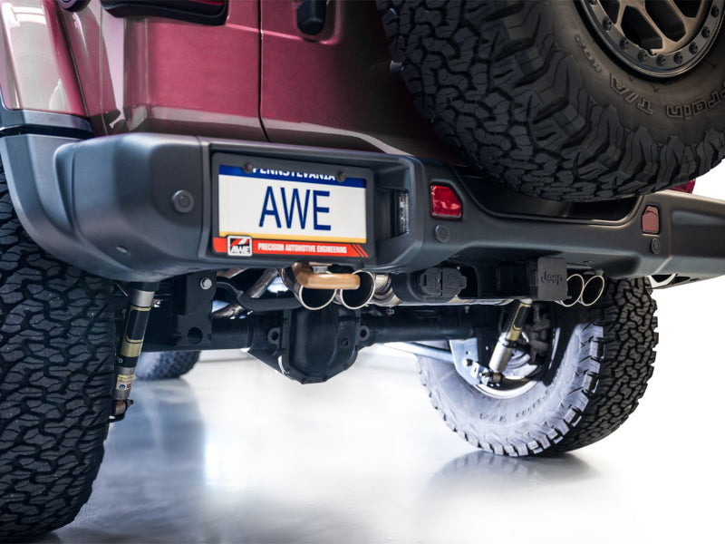 AWE 21+ Wrangler 392 Switchpath Cat-Back Exhaust- Quad BashGuards - DTX Performance