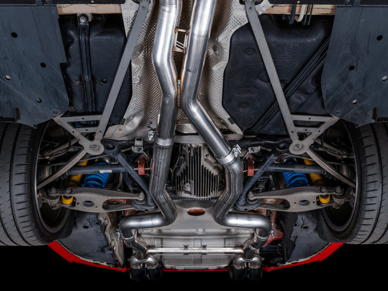 AWE Tuning BMW F8X M3/M4 Track Edition Catback Exhaust - Diamond Black Tips - DTX Performance