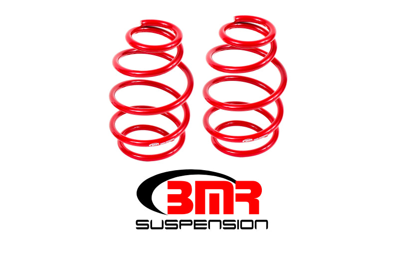 BMR 10-15 5th Gen Camaro V8 Front Lowering Springs - Red - DTX Performance