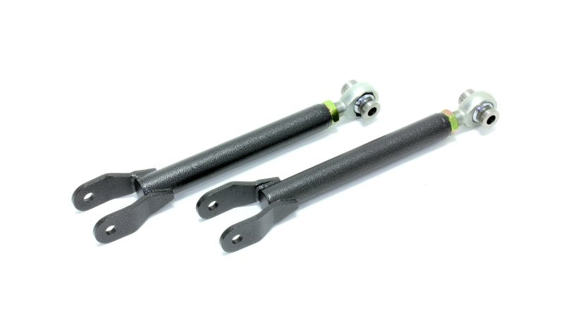 BMR 10-15 5th Gen Camaro Trailing Arms Rear w/ Single Adj. Rod Ends - Black Hammertone - DTX Performance