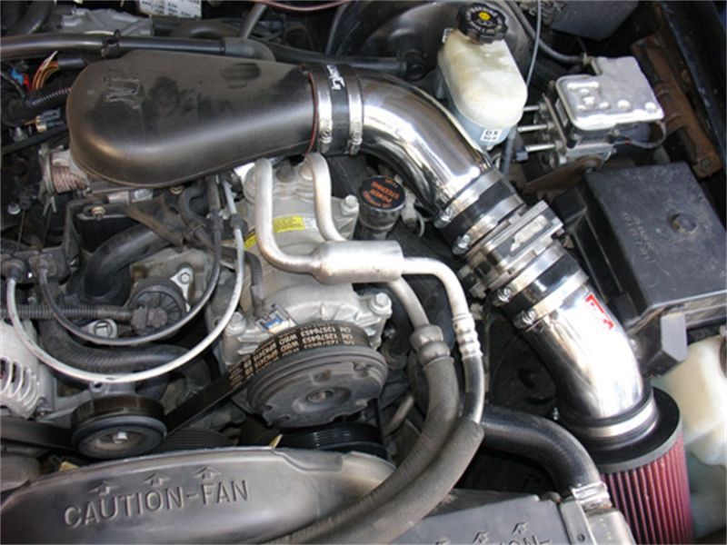 Injen 94-04 S10 Sonoma Jimmy Blazer 4.3L V6 Wrinkle Black Power-Flow Air Intake System - DTX Performance