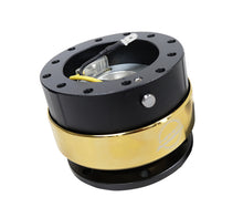 Load image into Gallery viewer, NRG Quick Release Gen 2.0 - Black Body / Chrome Gold Ring, ideal for performance car parts from DTX Performance, high performance upgrades.
