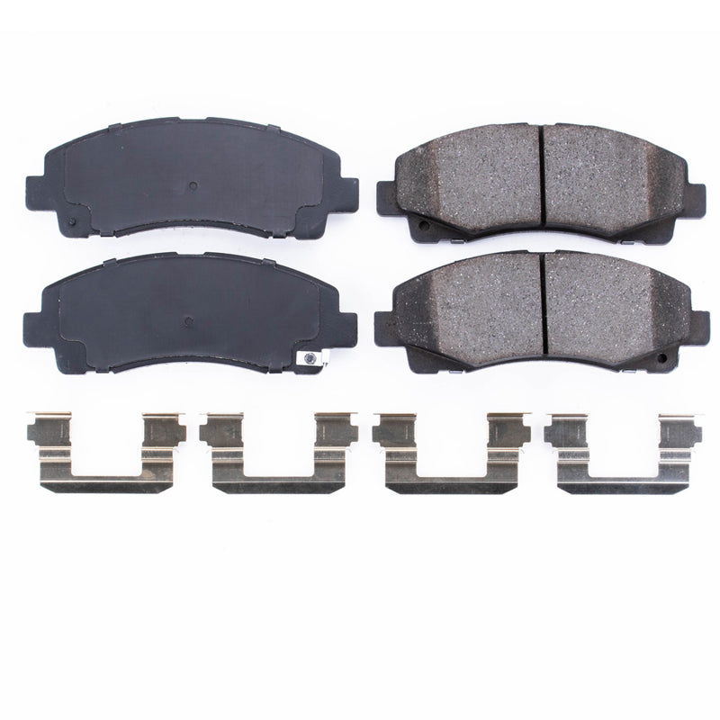 Power Stop 09-14 Acura TL Front Z17 Evolution Ceramic Brake Pads w/Hardware - DTX Performance