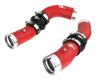 aFe 2024+ Toyota Tacoma BladeRunner 2.5in & 3in Aluminum Hot & Cold Charge Pipe Kit - Red, performance car parts, DTX Performance