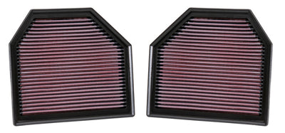K&N Replacement Air Filter for 11-14 BMW M5/M6 4.4L V8 / 2015 M4/M3 3.0L I6, performance car parts, DTX Performance