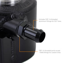 Load image into Gallery viewer, Mishimoto Universal Aluminum Coolant Expansion Tank - MWBK - DTX Performance