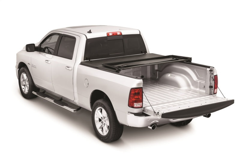 Tonno Pro 2019+ Dodge Ram 1500 Fleetside Tonno Fold Tri-Fold Tonneau Cover for truck bed protection, Tonno Pro cover open