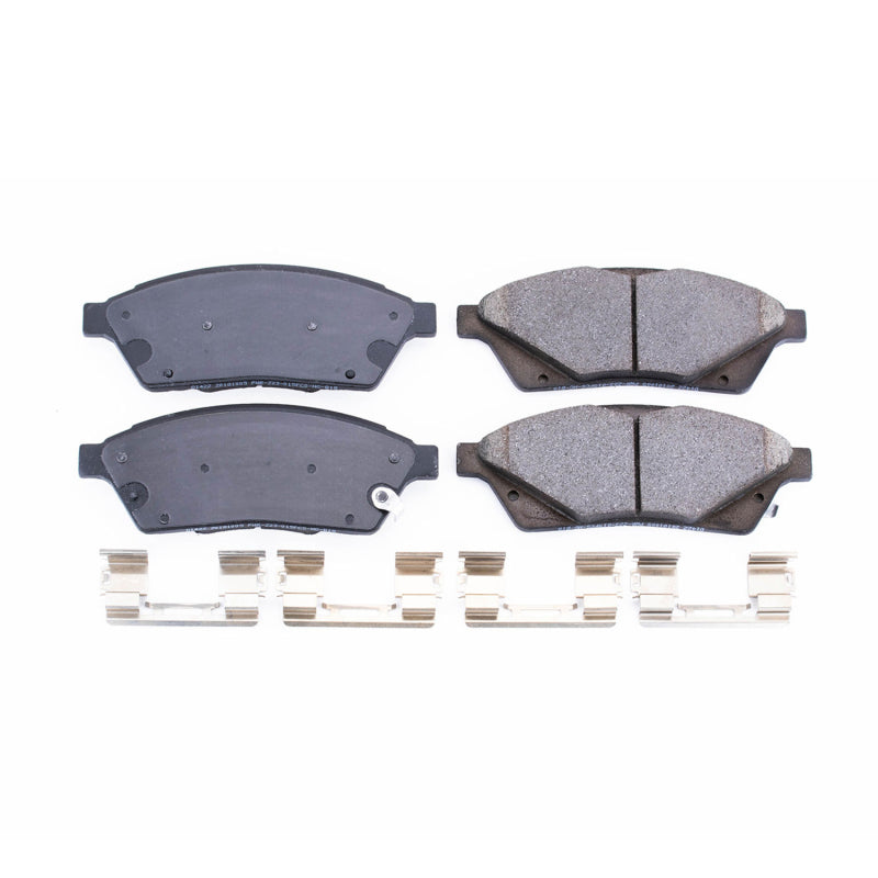 Power Stop 10-16 Cadillac SRX Front Z17 Evolution Ceramic Brake Pads w/Hardware - DTX Performance